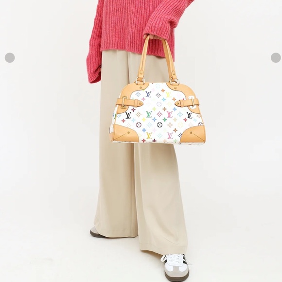 LOUIS VUITTON  Takashi Murakami 
Monogram Multicolor Claudia White - Picture 13 of 13